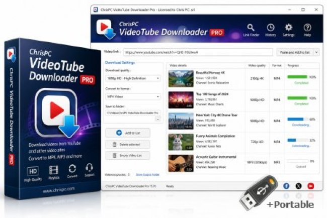 ChrisPC VideoTube Downloader Pro 15.26.0803 + Portable