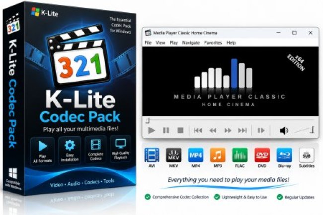 K-Lite Codec Pack 20.0.0 Mega/Full/Standard