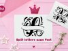 Split Letter Name Font
