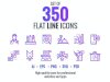 Big collection of Set flat gradient icons
