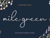 Mile Green Font