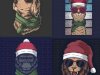 Santa Christmas Illustrations Set
