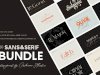 The Sans & Serif Font Bundle