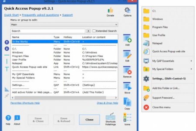 Quick Access Popup v11.6.4.4