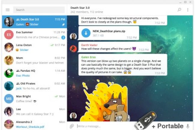 Telegram Desktop v6.1.0 + Portable