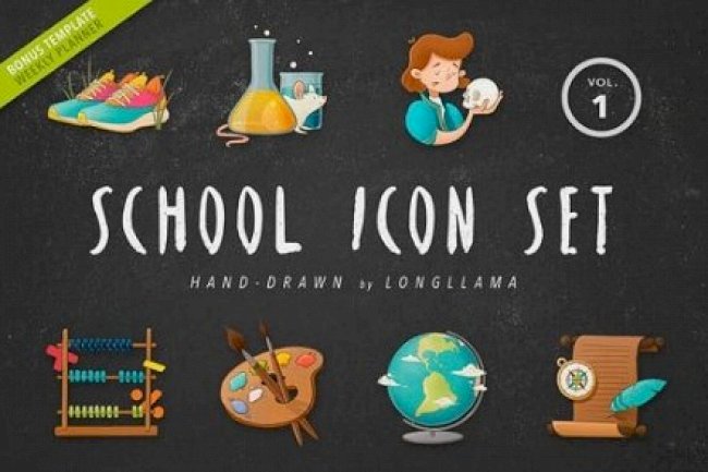 School Icon Set