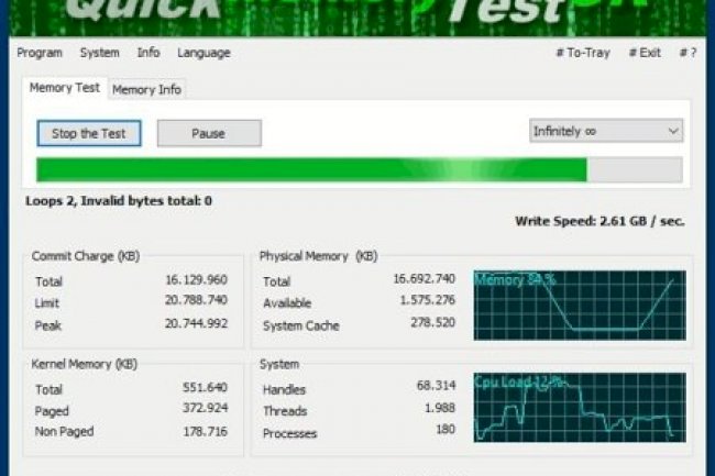 QuickMemoryTestOK v5.25 + Portable