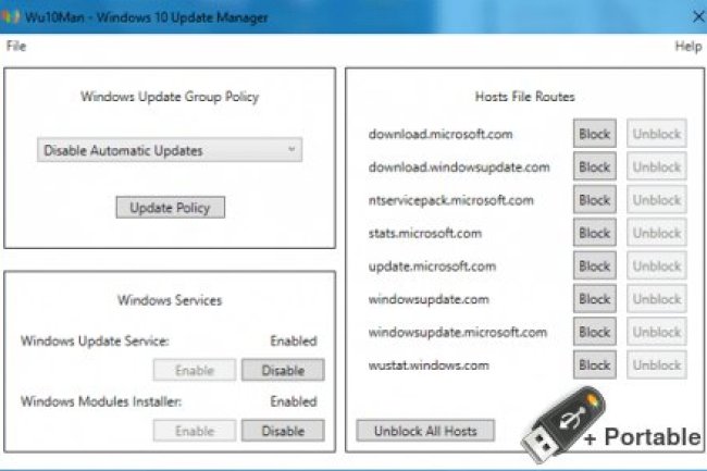 Wu10Man - Windows 10 Update Manager v4.4.0