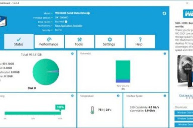 Western Digital WD SSD Dashboard v6.0.2.11