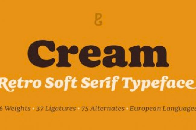Cream Font Family - 12 Fonts