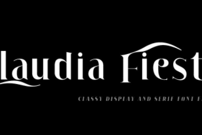 Claudia Fiesta Font Family
