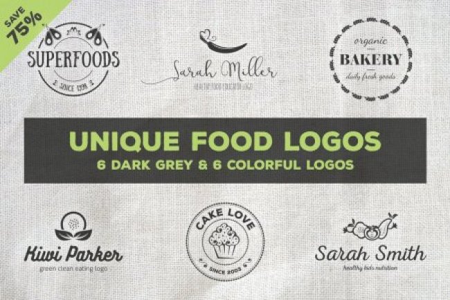 Unique Food Logos - Bundle