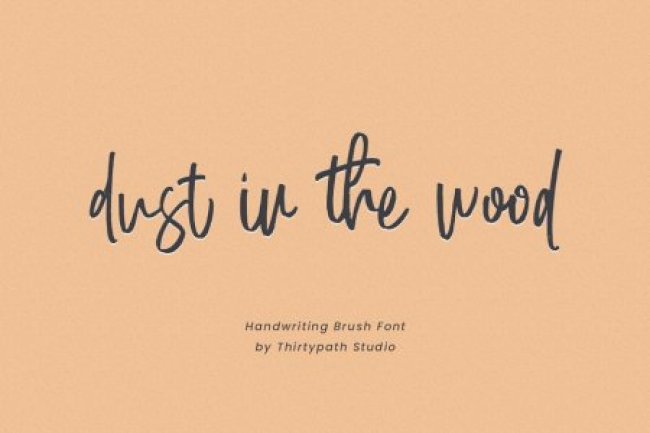 Dust in the wood font