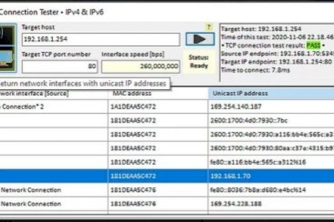 TCP Connection Tester 2.5.2.1