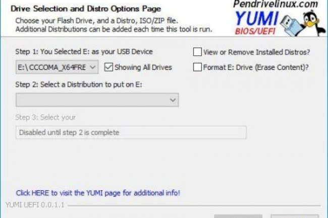 YUMI (Your Universal Multiboot Installer) UEFI v0.0.4.6