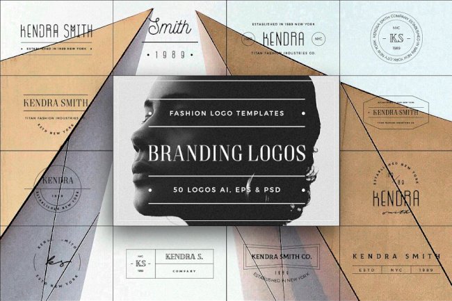 50 Branding Fashion Minimal Logos by Zeppelin Graphics