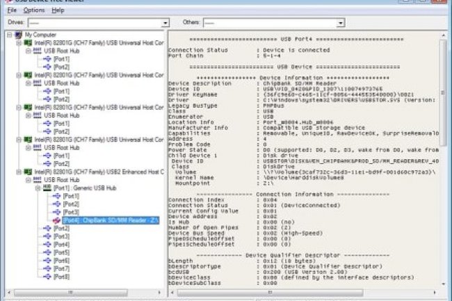 USB Device Tree Viewer v4.6.2