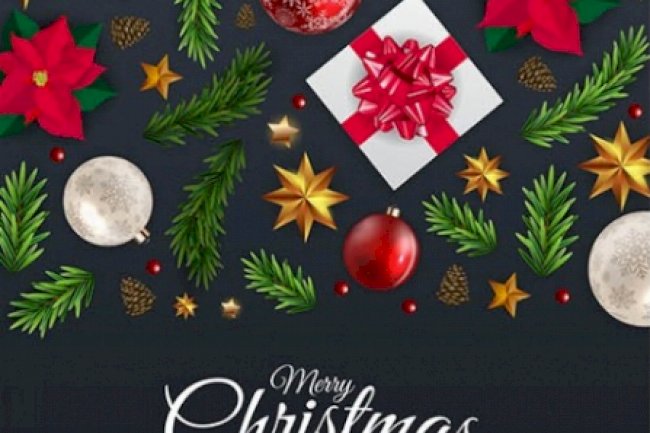 Winter holidays greeting illustration