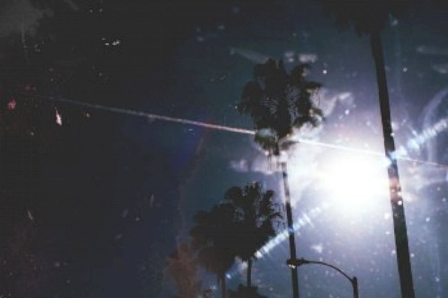 Hello Meteor -  Pink and Blue Palms (2015)