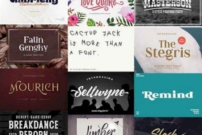 Super Fonts Pack Master Vol. 8 - 48 Fonts