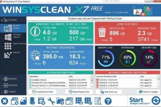 WinSysClean X12 Free v22.0