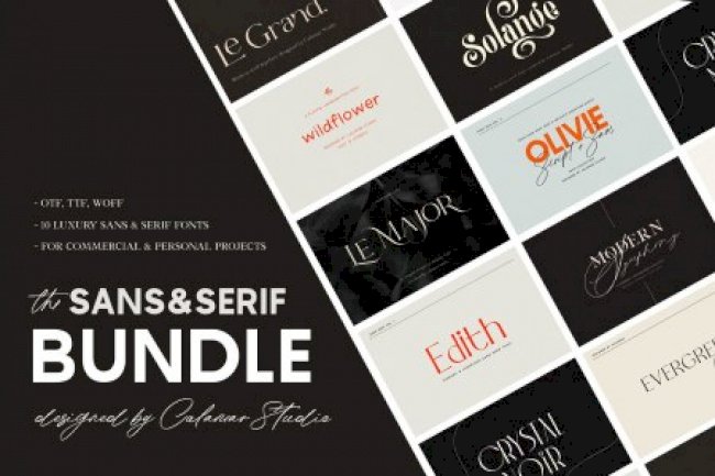 The Sans & Serif Font Bundle