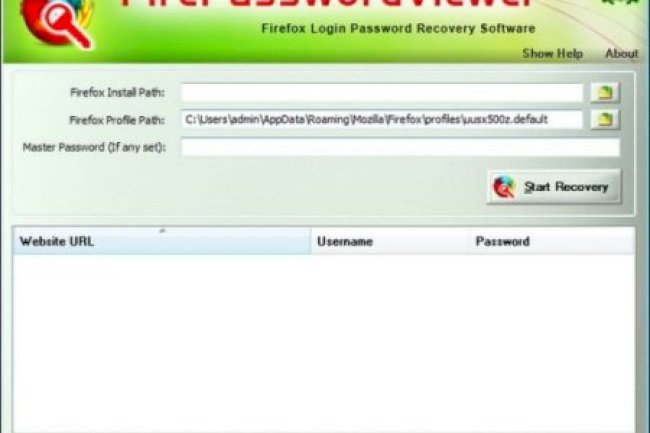Firefox Password Viewer 13.0