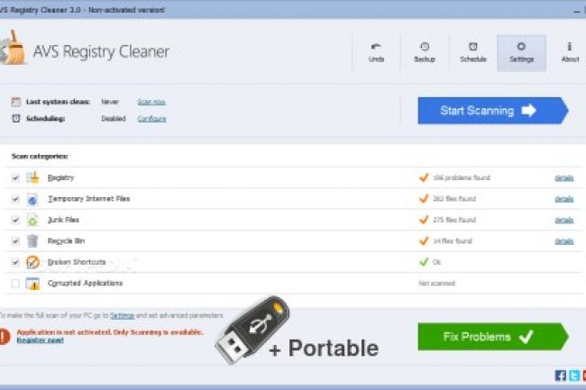 AVS Registry Cleaner 4.1.7.293 + Portable
