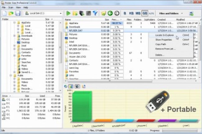 Folder Size v5.8.0.2 + Portable