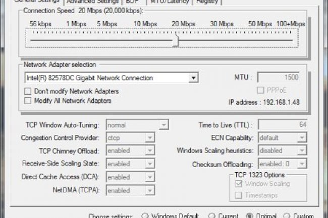 TCP Optimizer 4.1.1