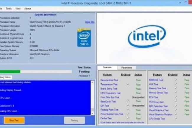Intel Processor Diagnostic Tool v4.1.9.41