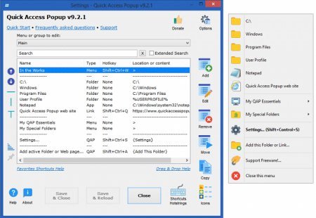 Quick Access Popup v11.6.3