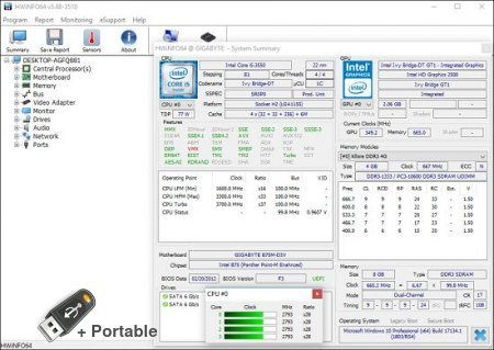 HWiNFO v8.0 Build 5400 + Portable