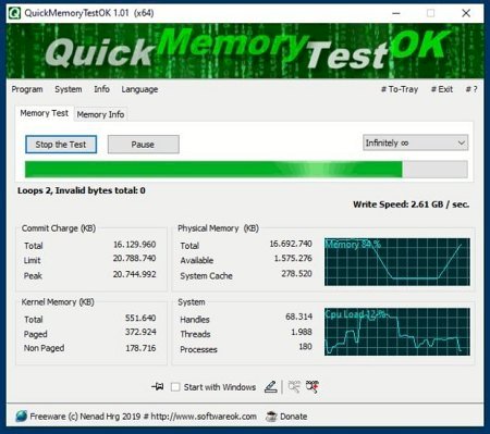 QuickMemoryTestOK v4.67 + Portable