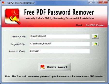 Free PDF Password Remover v12.0