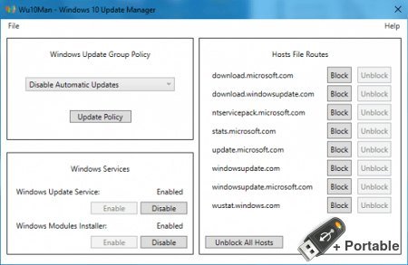 Wu10Man - Windows 10 Update Manager v4.4.0