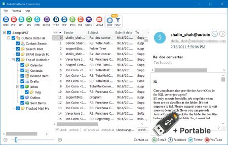 Coolutils Total Outlook Converter Pro v5.1.1.516 + Portable