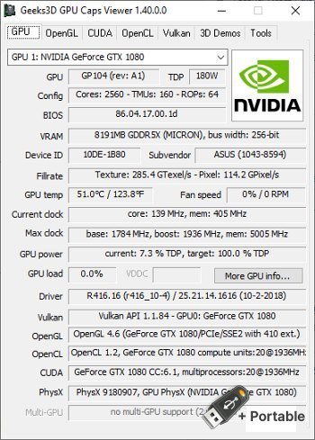 GPU Caps Viewer v1.58 + Portable