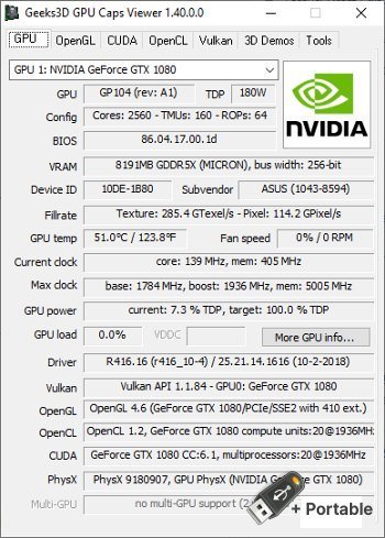 GPU Caps Viewer v1.63.0 + Portable