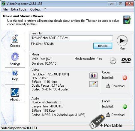 VideoInspector v2.15.10.154 + Portable