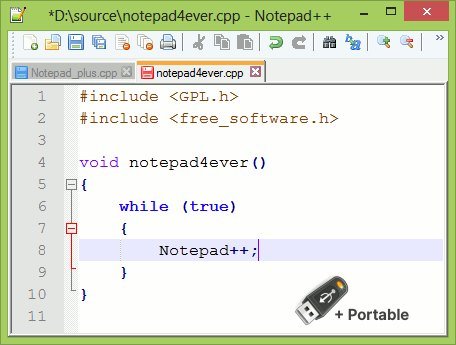 Notepad++ v8.6.5 Multilingual + Portable