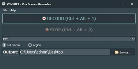VovSoft Screen Recorder v3.2