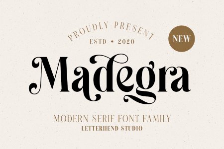 Madegra Serif (9 Weight Font Styles)