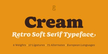 Cream Font Family - 12 Fonts