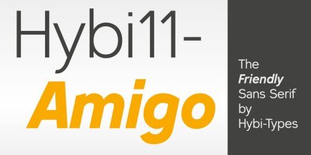 Hybi11 Amigo Font Family