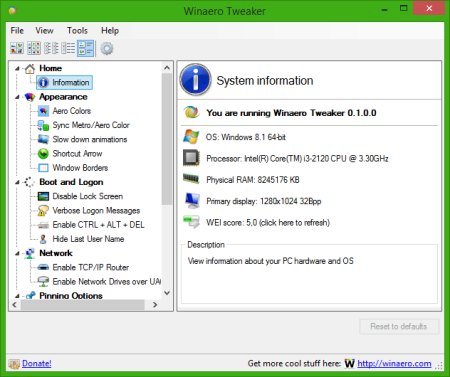 Winaero Tweaker v1.62