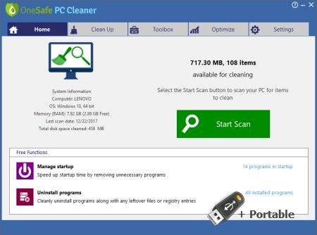 OneSafe PC Cleaner Pro v9.1.0.6 + Portable