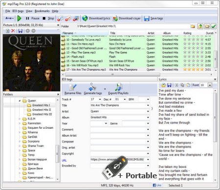 MP3Tag Pro v12.1 Build 584 + Portable