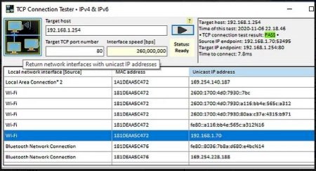 TCP Connection Tester 2.5.2.1