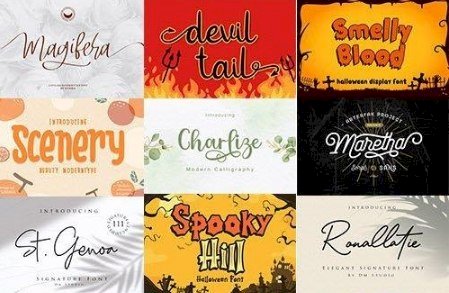 Super Fonts Pack Master Vol. 7 - 35 Fonts